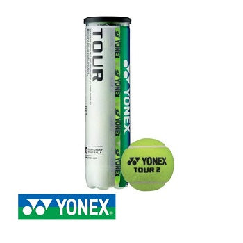 YONEX Tube de 4 Balles de Tennis TOUR all courts