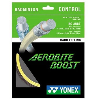 YONEX CORDAGE AEROBITE BOOST GREY/YELLOW (10m) BADMINTON