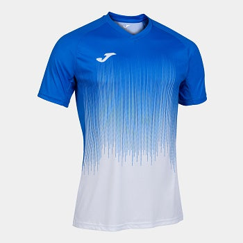 T-Shirt Joma TIGER IV unisexe BLEU/BLANC