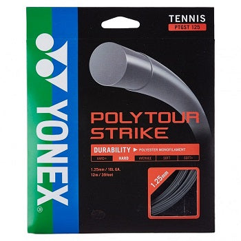 YONEX CORDAGE POLYTOUR STRIKE 125 (12m) TENNIS GRIS 